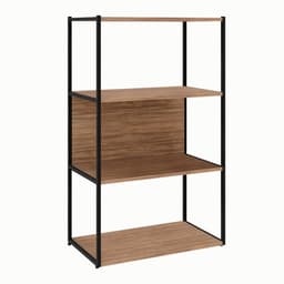 Estante Shelf Ameixa e Preta 105 cm