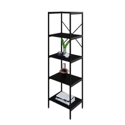 Estante com 5 Prateleiras Tub Preta 45 cm