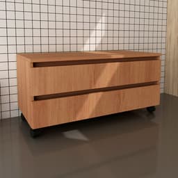Gabinete de Banheiro Kane 2 GV Amêndoa