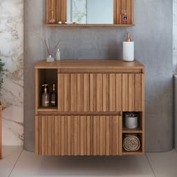 Gabinete de Banheiro Luiza 2 PT Mel