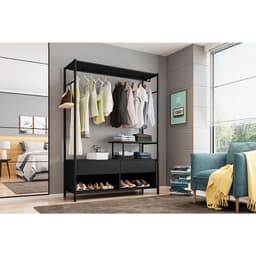 Guarda-Roupa Closet Modulado Barcelona Preto