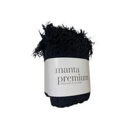 Manta Decorativa Cute Preta 140x140 cm