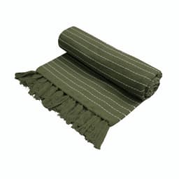 Manta Pesponto Verde Oliva 140x180 cm