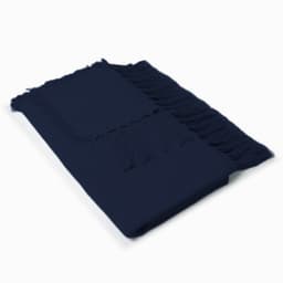 Manta Solid Azul Marinho 140x140 cm