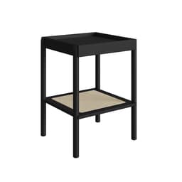 Mesa Lateral Quadrada Oslo Nero e Preta