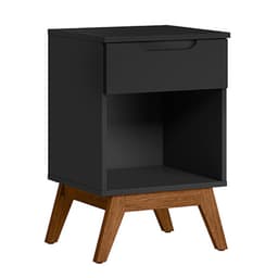 Mesa de Cabeceira Alpi 1 Gaveta Preta