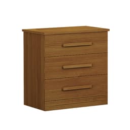 Mesa de Cabeceira Rubi 3 Gavetas Cinamomo