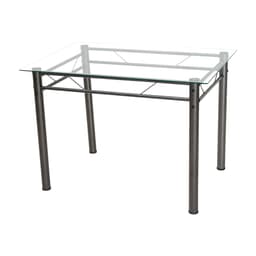 Mesa de Jantar Retangular Palma Preta 107 cm
