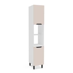 Paneleiro Meena 2 Portas Creme e Branco