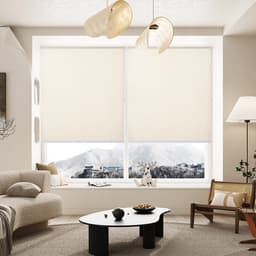 Persiana Corta Luz Bloom Linho Bege 140x160