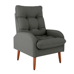 Poltrona Nantes Suede Cinza