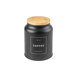 Pote para Café Sense Preto e Bambu