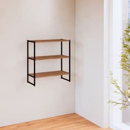 Prateleira Shelf Ameixa e Preta 66 cm