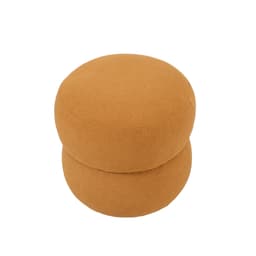 Puff Respiro Poliéster Amarelo Ocre