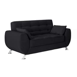 Sofá 2 Lugares Larissa Suede Preto