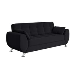 Sofá 3 Lugares Larissa Suede Preto