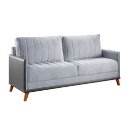 Sofá 3 Lugares Novita Linho Cinza