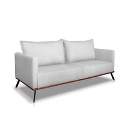Sofá 3 Lugares Zeus Veludo Prata 220 cm