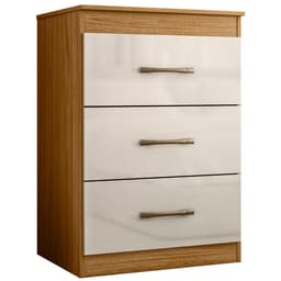 Comoda 3 Gavetas 0420 Freijo Off White Moval