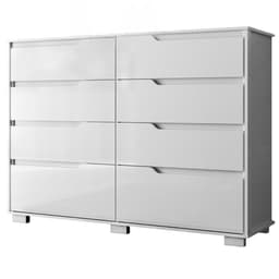 Comoda Georgia 8 Gavetas 147 cm Branco Moval