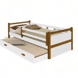 Cama Bianca Branca e Mel com Auxiliar