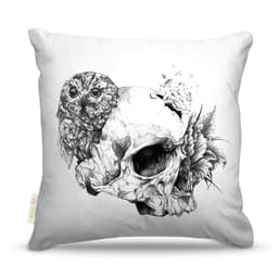 Almofada Caveira Coruja 45X45Cm