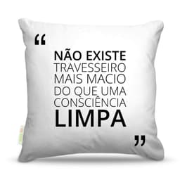 Almofada Frases Consciencia Limpa 45X45Cm