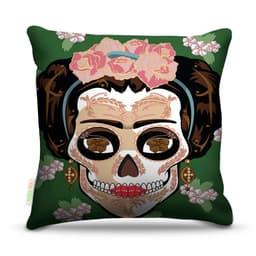 Almofada Frida Caveira Verde 45X45Cm
