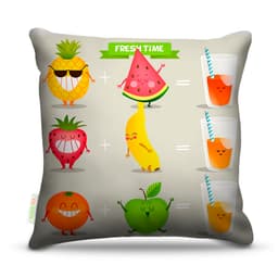 Almofada Frutas Sucos 40X40Cm