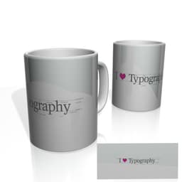 Caneca Nerderia Love Typographi