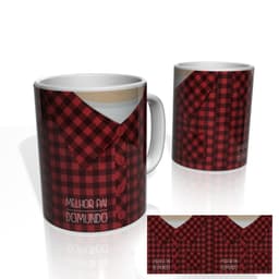 Caneca Nerderia Pai Quadriculado