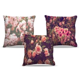 Combo De Almofadas Floral 40X40Cm