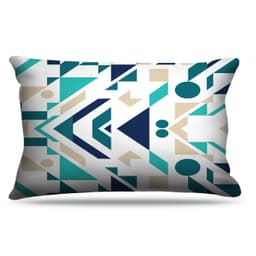 Fronha Para Travesseiros Azul Geometrico
