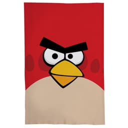 Pano De Prato Nerderia Angry Bird Vermelho