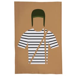 Pano De Prato Nerderia Chaves Minimalista