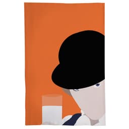 Pano De Prato Nerderia Laranja Mecanica
