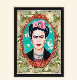 Quadro Caixa 23X33cm Frida Espelho