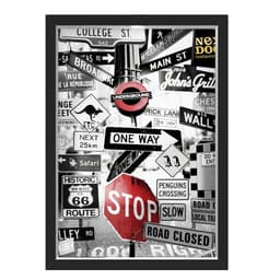 Quadro Cofre Viagens Com Led Placas