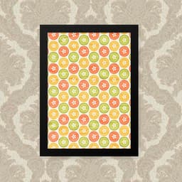 Quadro Cores Laranjas 33X43cm