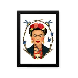 Quadro Frida Caveira 23X33