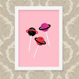 Quadro Galaxy Lollipop 33X43cm
