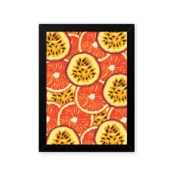 Quadro Maracuja Laranja 33X43cm