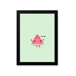 Quadro Melancia Fofa 23X33