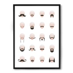 Quadro Nerderia Barba E Bigodes