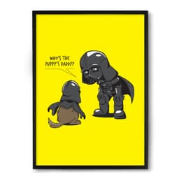 Quadro Nerderia Cachorro Do Vader
