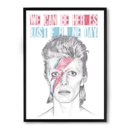 Quadro Nerderia David Bowie Pontialismo