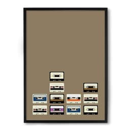 Quadro Nerderia Fitas K7