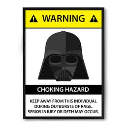 Quadro Nerderia Warning Vader