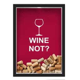 Quadro Porta Rolhas Nerderia Wine Not