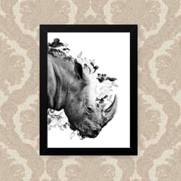 Quadro Rhino Art 23X33cm